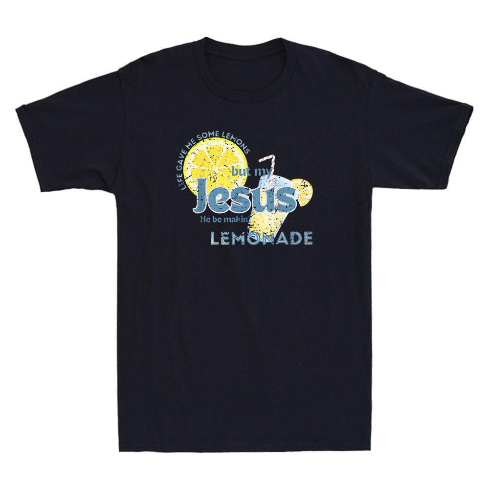 Life Gave Me Some Lemons But My Jesus He Be Making Lemonade Retro Men's T-Shirt