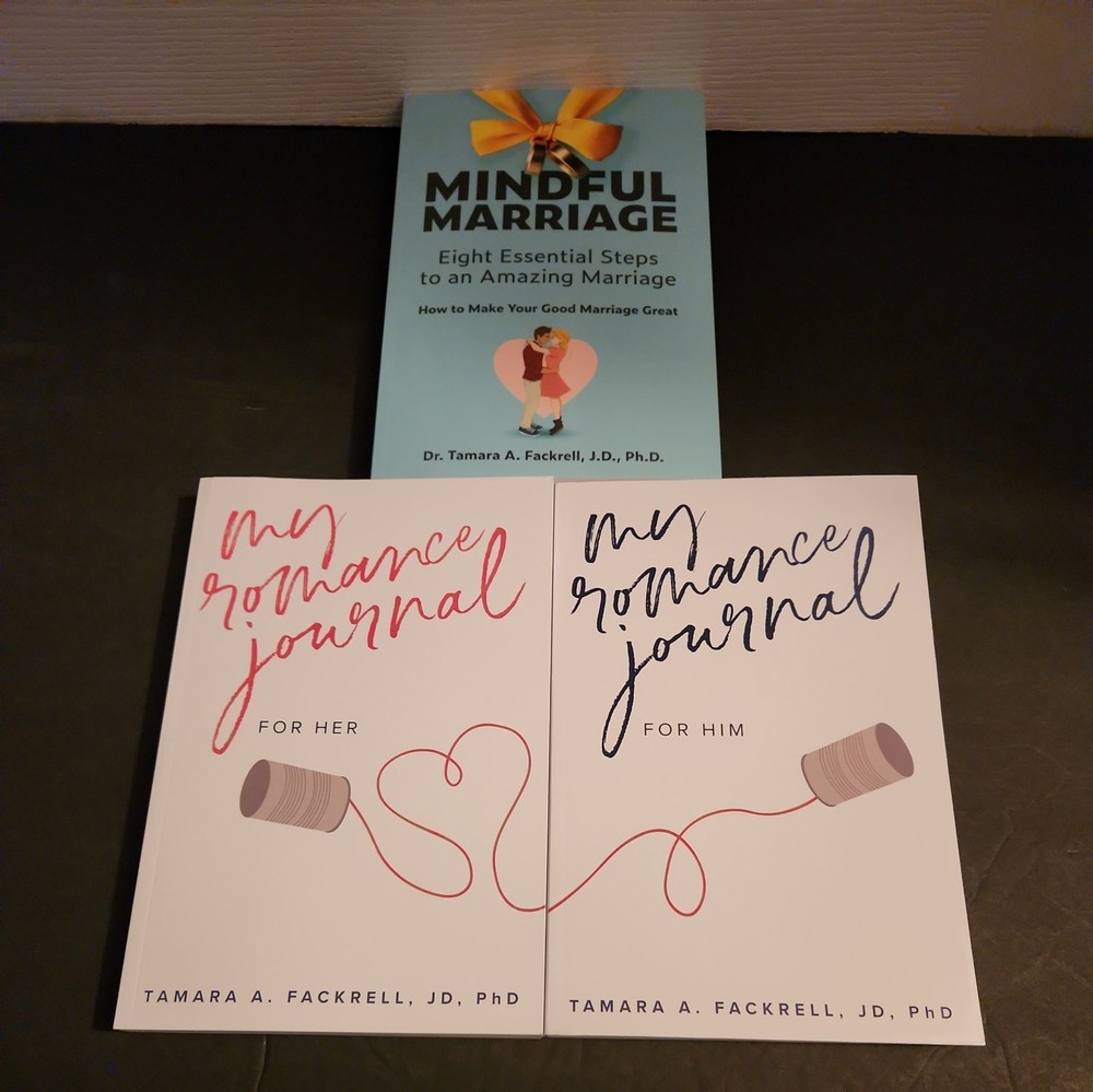 My Romance Journal For Him/her And Mindful Marriage Set By Tamara A. Farrell Pb