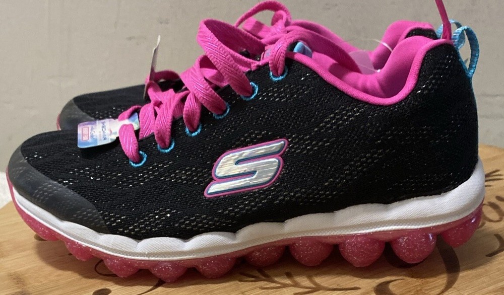 SKECHERS Lace Skech-Air Lite Sneakers Sz 3.5 Memory Foam Gel Infused Trainers