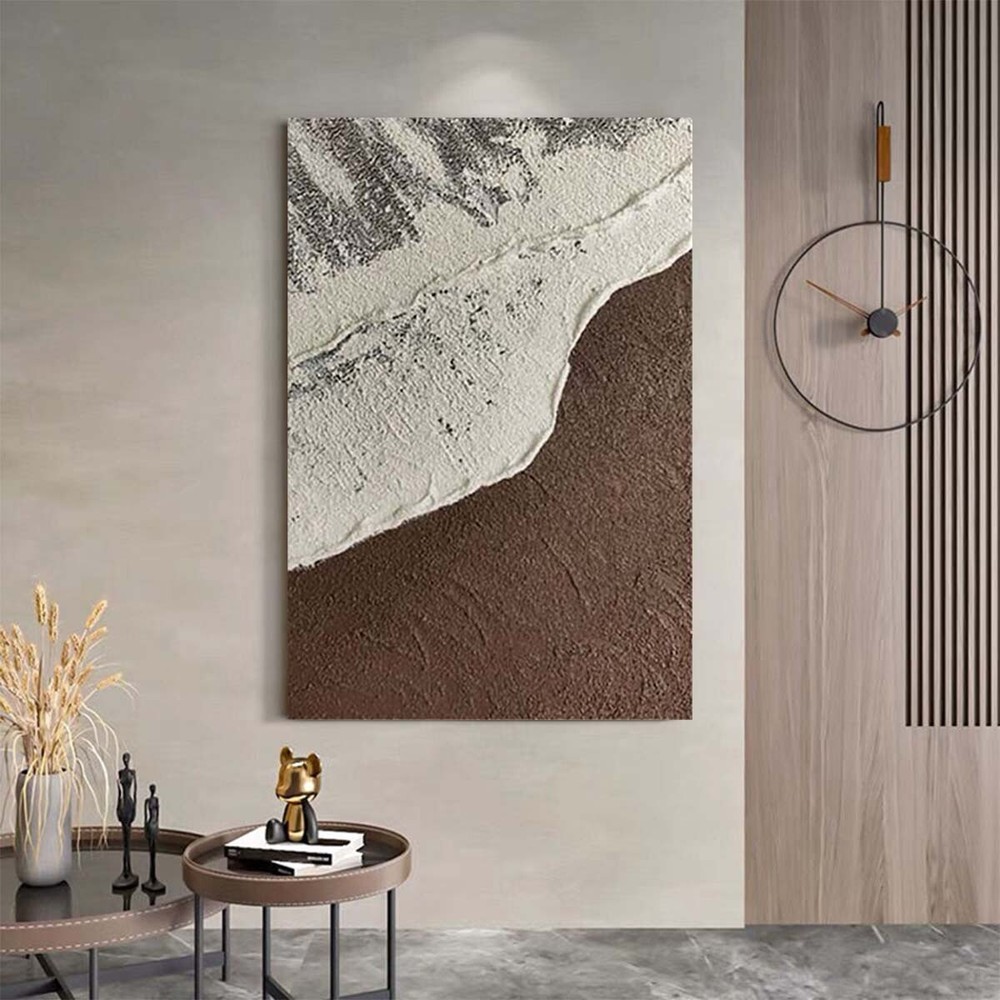 Custom Handmade Oil Painting Abstract Beach Wall Art Canvas Decorative Poster