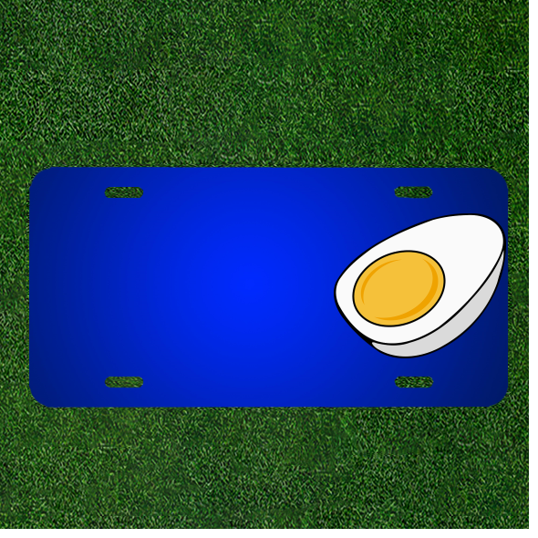 Create a Custom Personalised License Plate and Add Names to Hard Boiled or Sliced Eggs for a Unique Touch