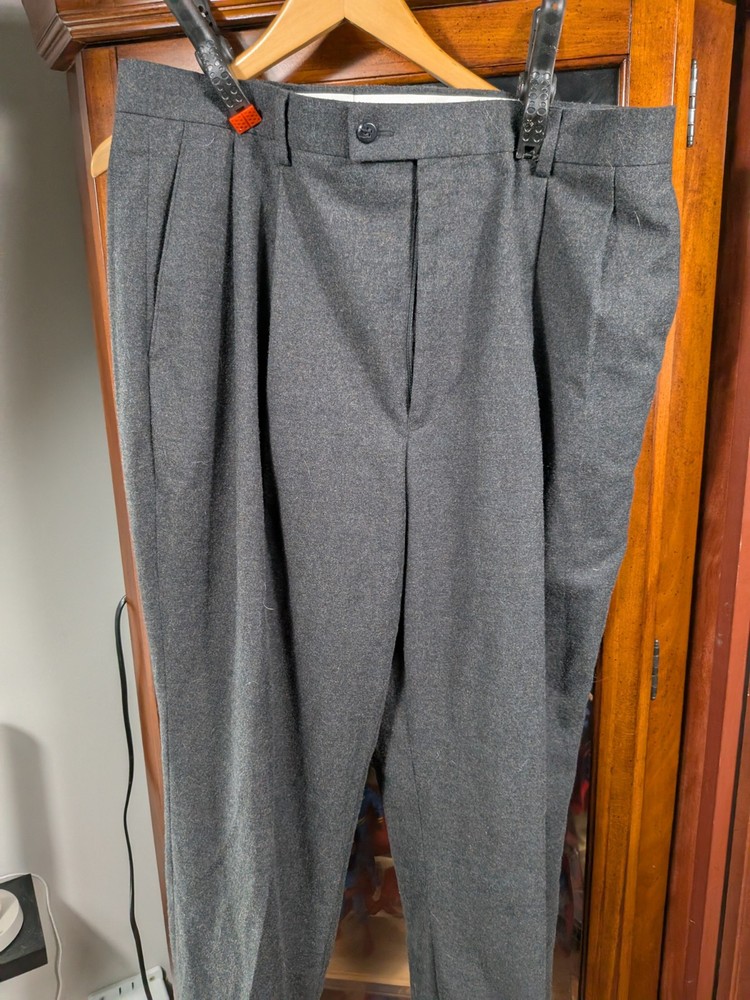 Louis Raphael Pants Men’s 36x30 Gray Wool Dress Pants