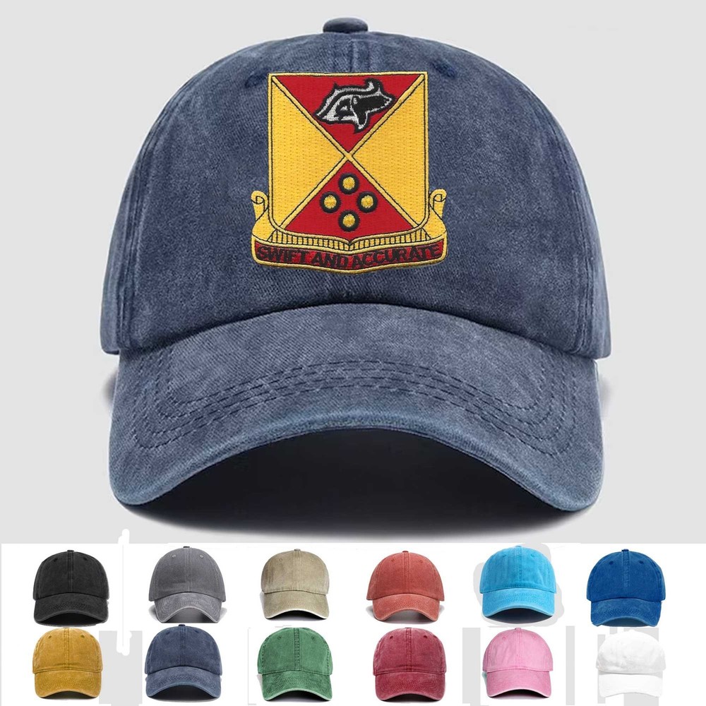 Custom Embroidered Hat 887th Field Artillery Battalion, Veteran Cap, Trucker Hat