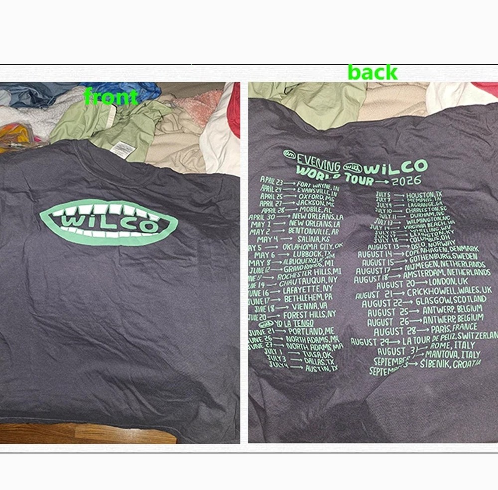 Wilco World Tour 2026 T-shirt Reprint