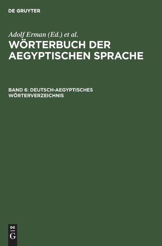 Deutsch-Aegyptisches Wörterverzeichnis (Hardback)