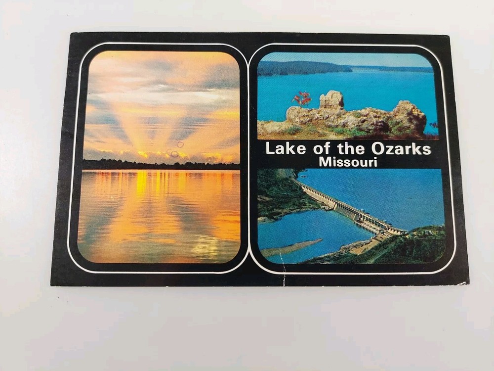 Greetings from Lake of the Ozarks, MO, Multi View, Linen Vintage Postcard