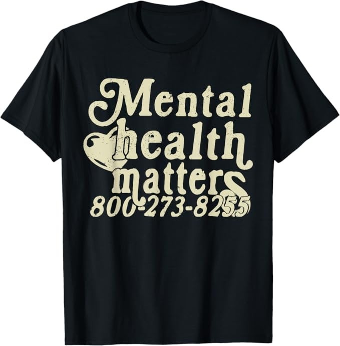Retro Mental Health matters 800273 8255 Women Men T-Shirt