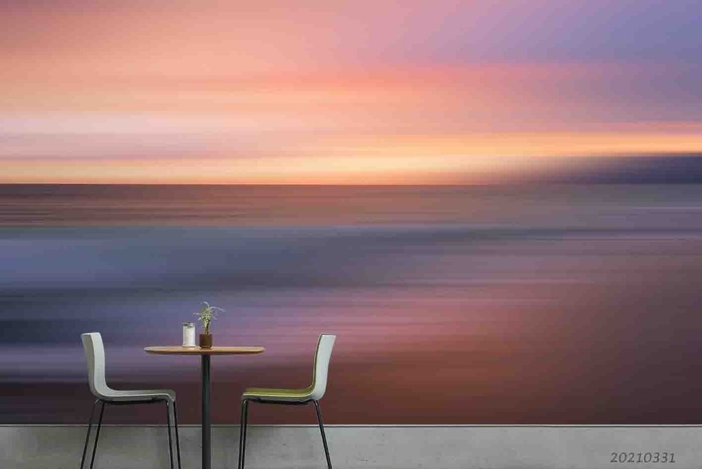 3D Sky Sea Sunset Landscape Wall Murals Wallpaper Murals Wall Sticker