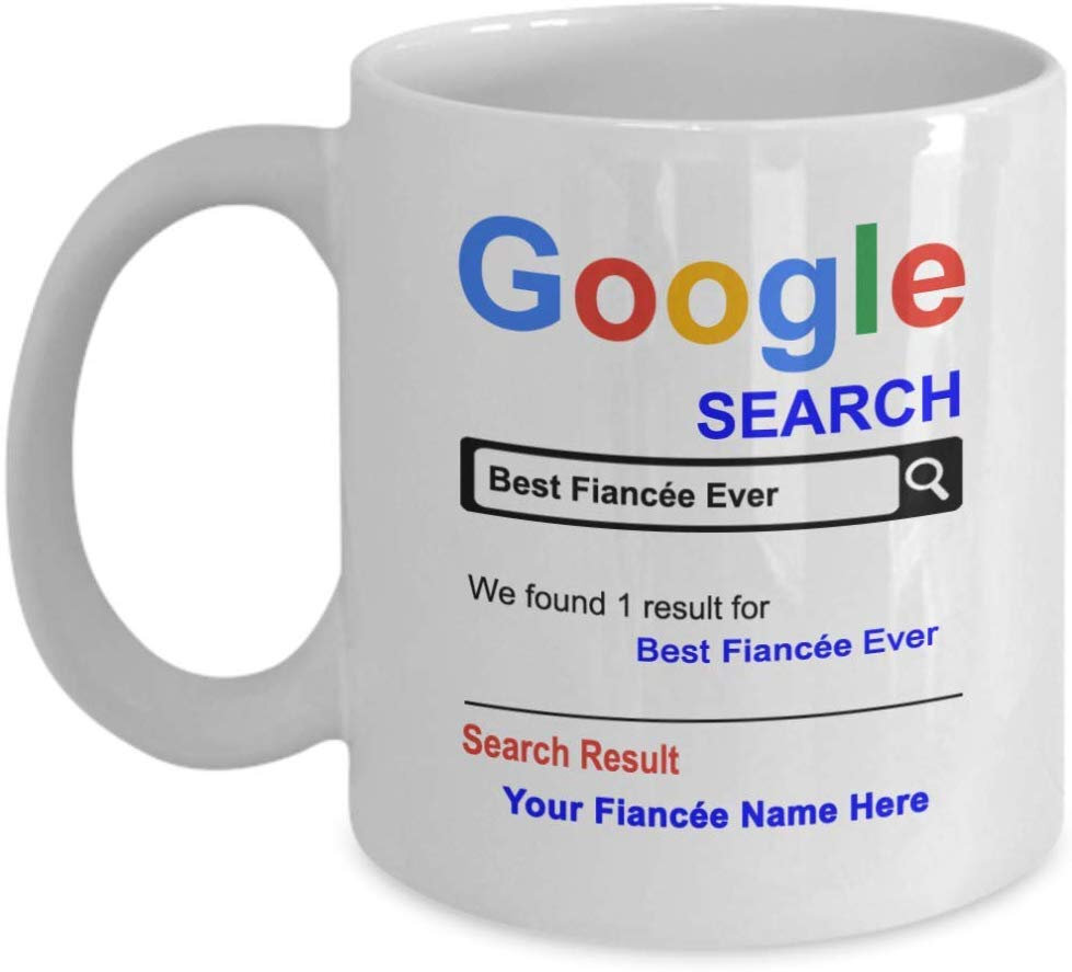 Personalized Fianceemug Best Fianceeever Coffee Cup Customized Name Fianceegifts