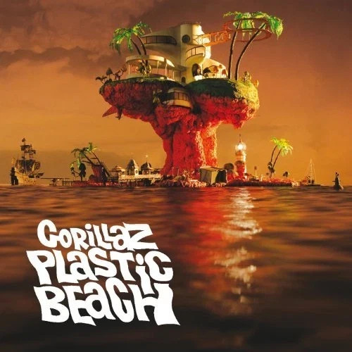 Gorillaz Plastic Beach Poster - Vintage Album Cover Wall Art Print