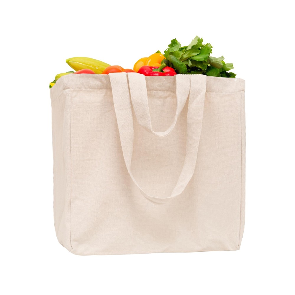 Heavy Duty Grocery Tote Bag - Extremely Sturdy Extra Large Canvas Grocery Bag...