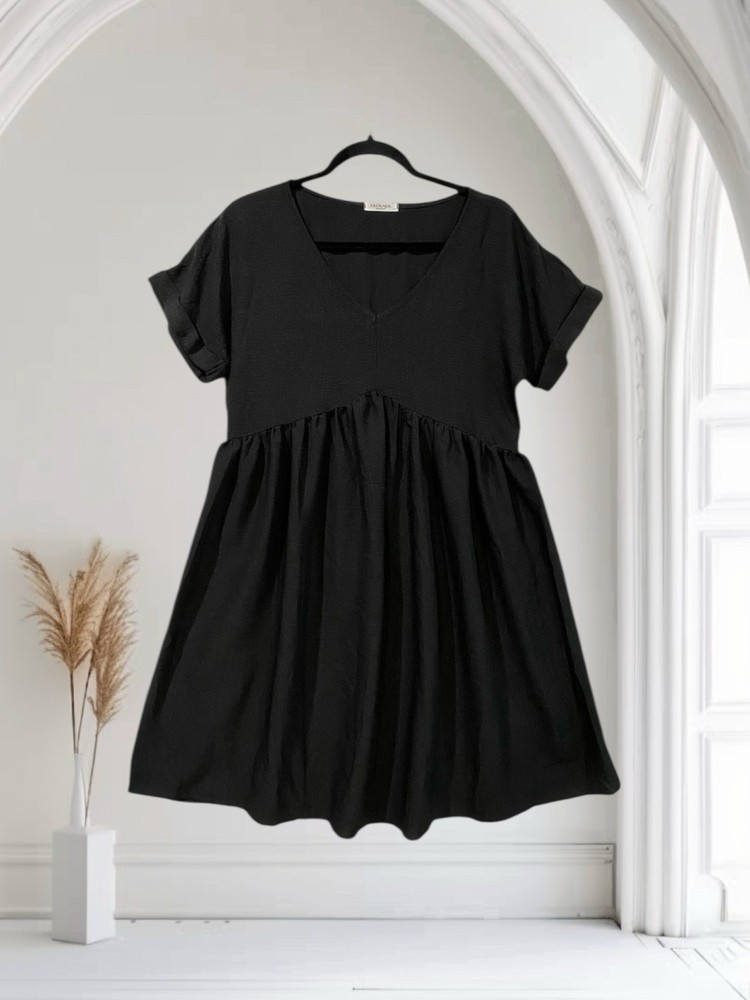 Women’s Black Babydoll Dress Size Small Lightweight Boho Chic Witchy Whimsigoth
