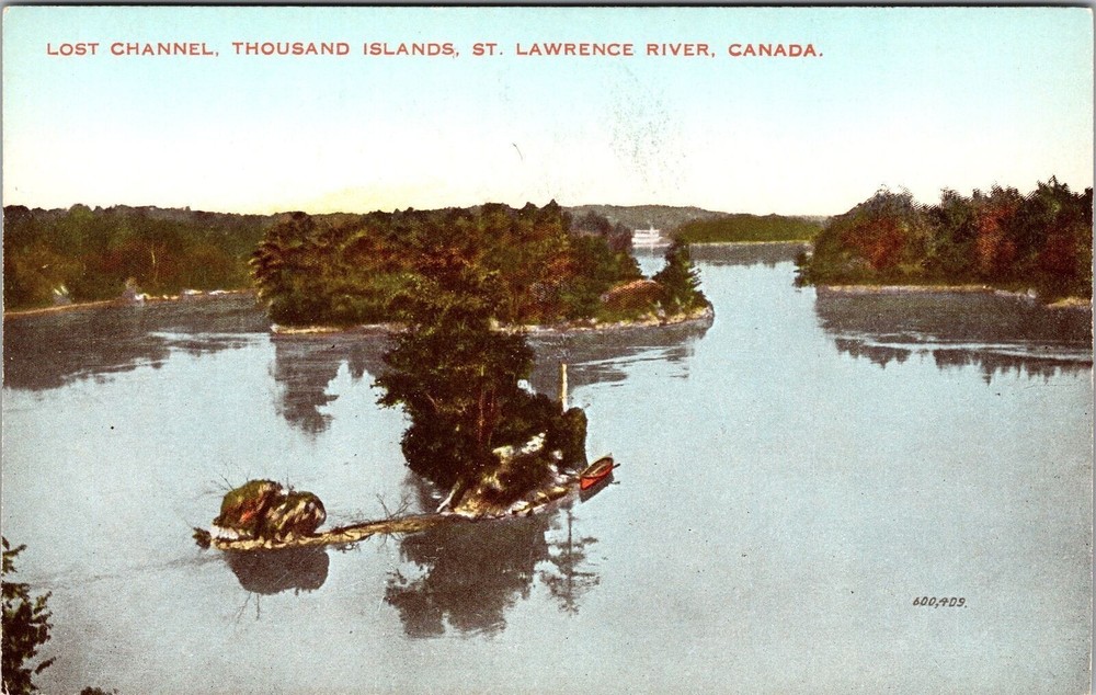 St. Lawrence ON-Ontario, Lost Channel, Thousand Islands, Vintage Postcard