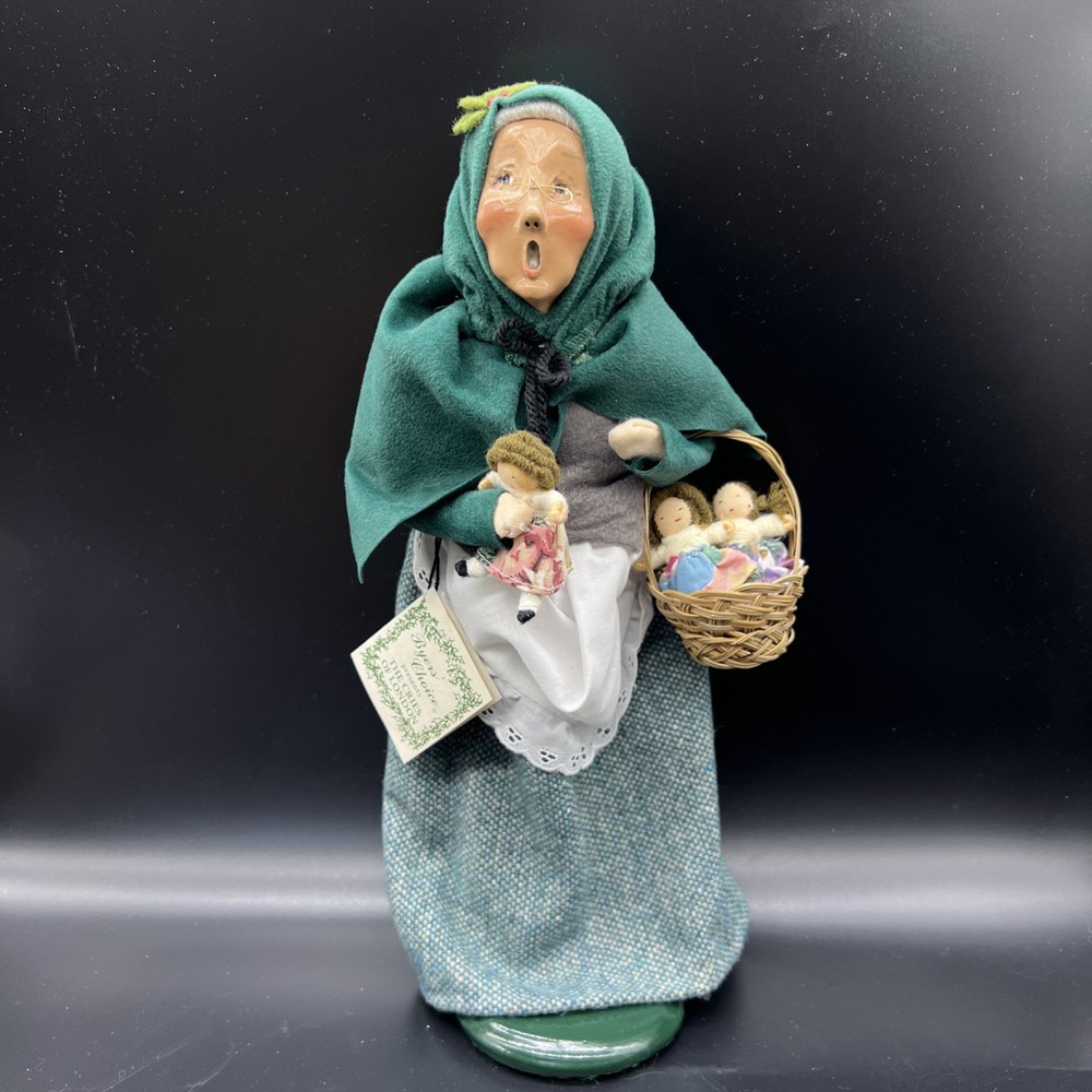 Byers Choice Carolers Cries of London Lady with Dolls Dollmaker 1995 Christmas