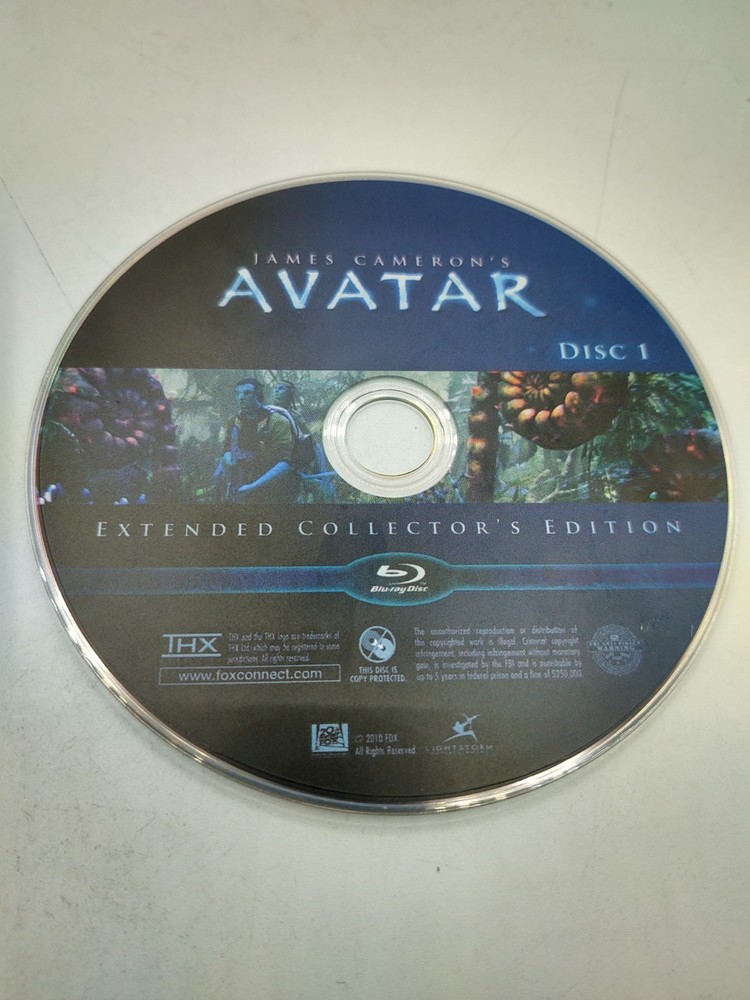 Avatar: Extended Collector's Edition: Disc 1 Blu-ray (Backup Disc+Sleeve ONLY)