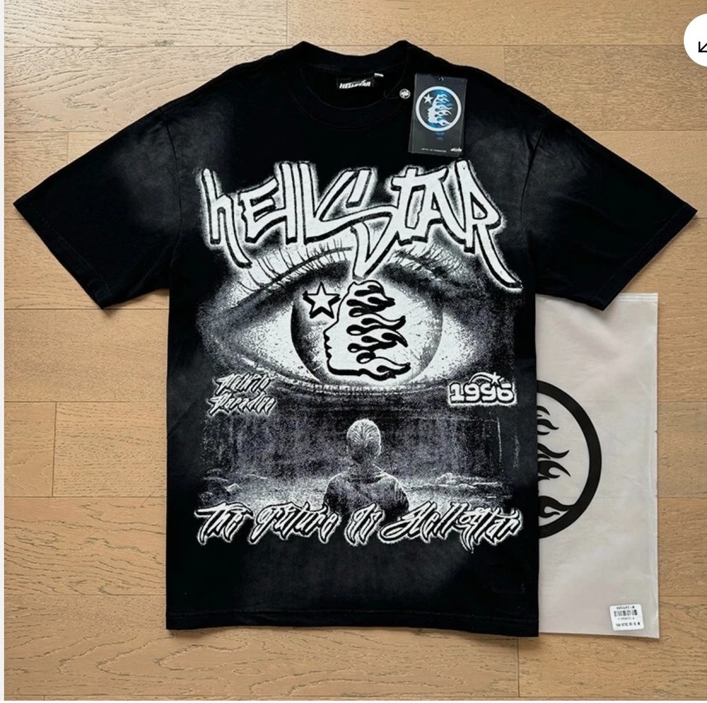 Hot Men's Hell Studios star Eye of Wisdom Logo tee cotton short sleeved T-shirt