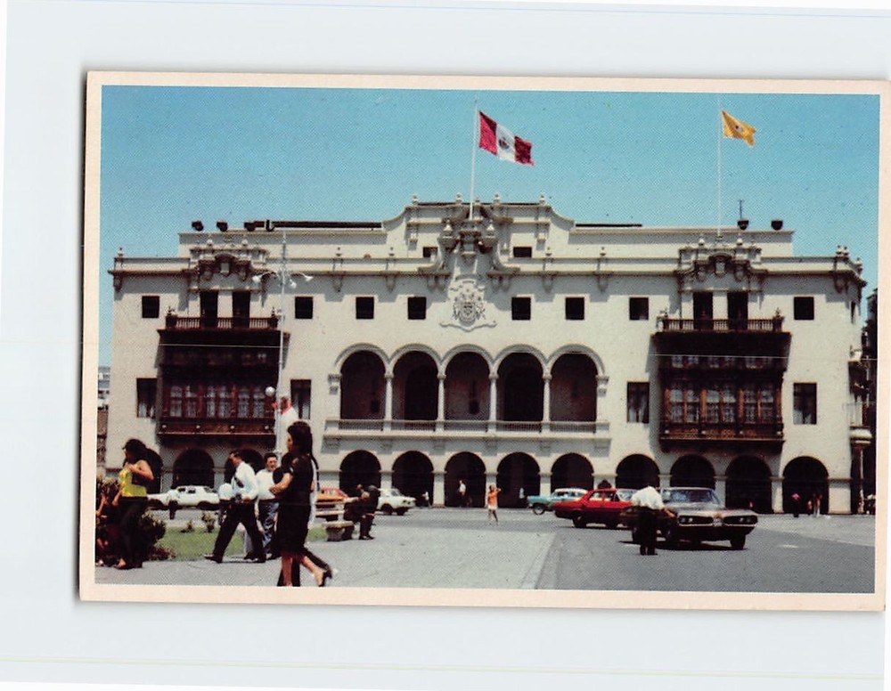 Postcard Municipal Palace Lima Peru