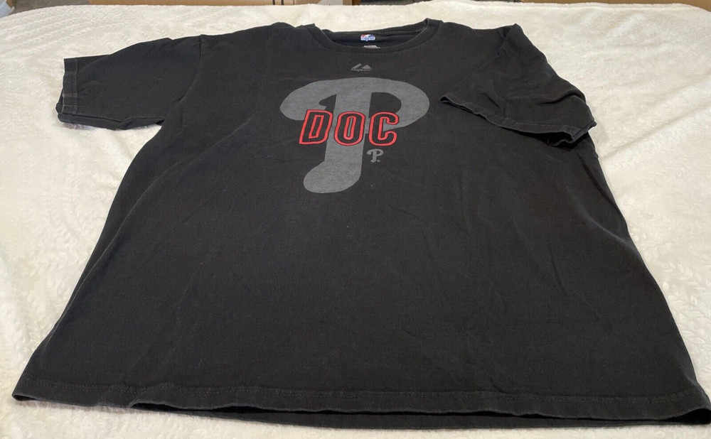 Philadelphia Phillies Roy Halladay #34 Black Doc Men’s Large T-Shirt