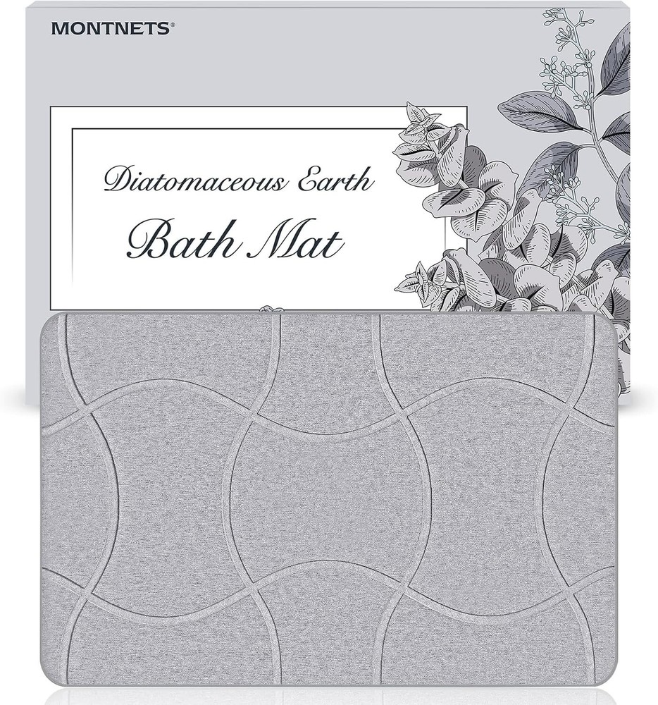 Stone Bath Mat Nonslip Diatomaceous Earth Shower Mat Quick Dry Absorbent Stone B