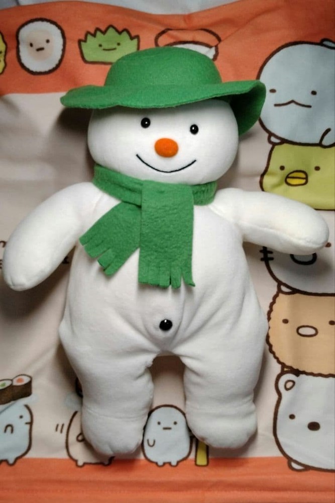 Genuine Snowman plush toy made by Eden #bc8f4f