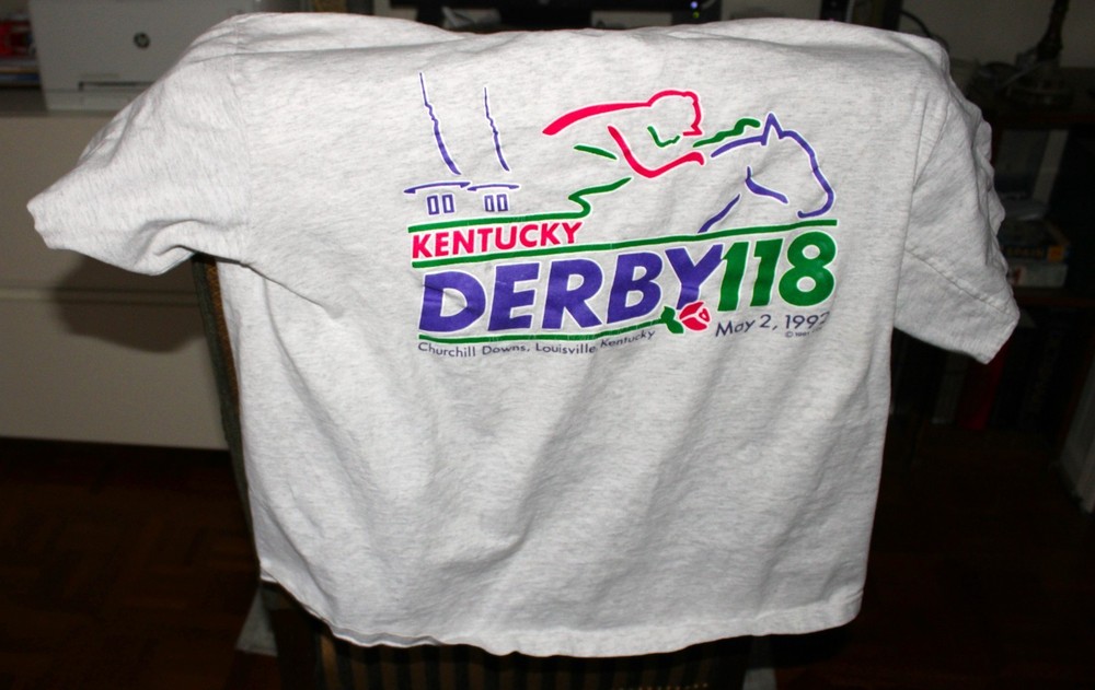 Vintage 118th Kentucky Derby Churchill Downs Shirt USA  Horse Racing 1992