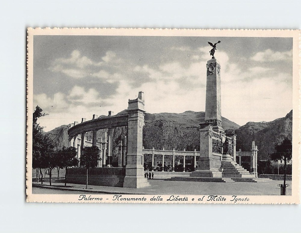 Postcard Monumento della Liberta e al Milite Ignoto Palermo Italy