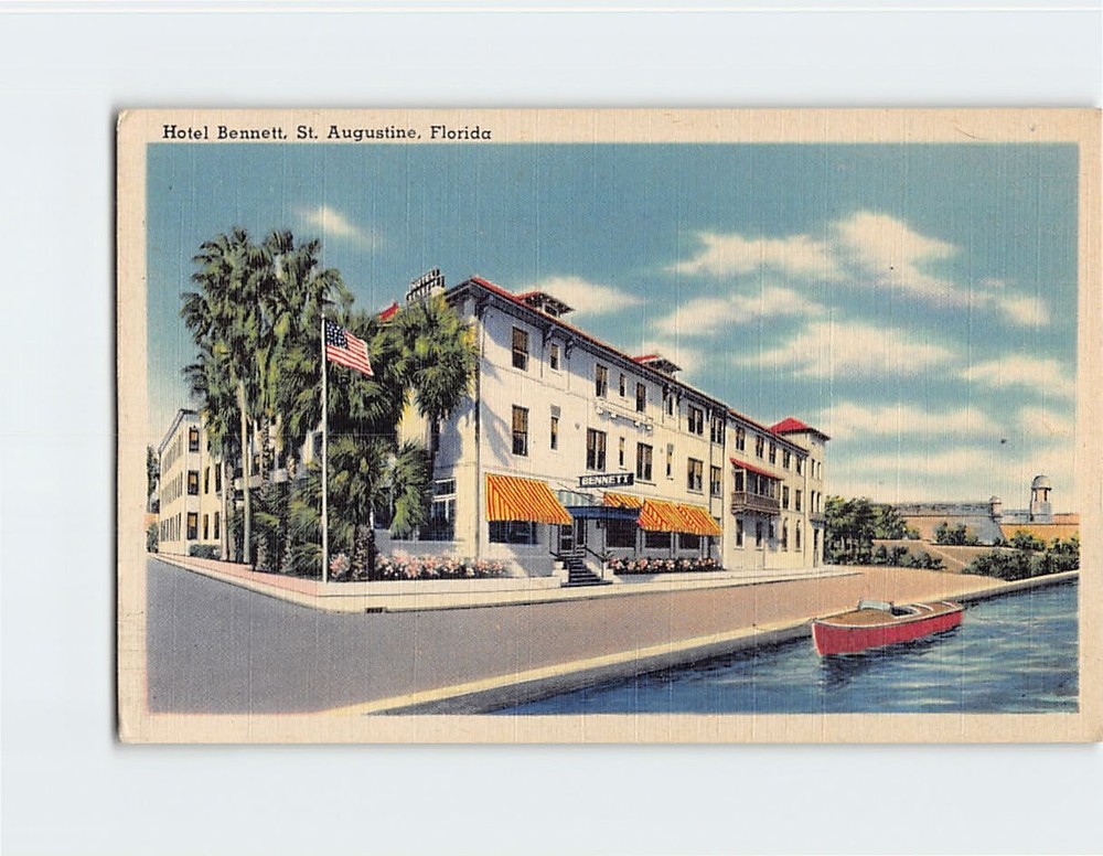 Postcard Hotel Bennett By-The-Sea Saint St. Augustine Florida USA North America