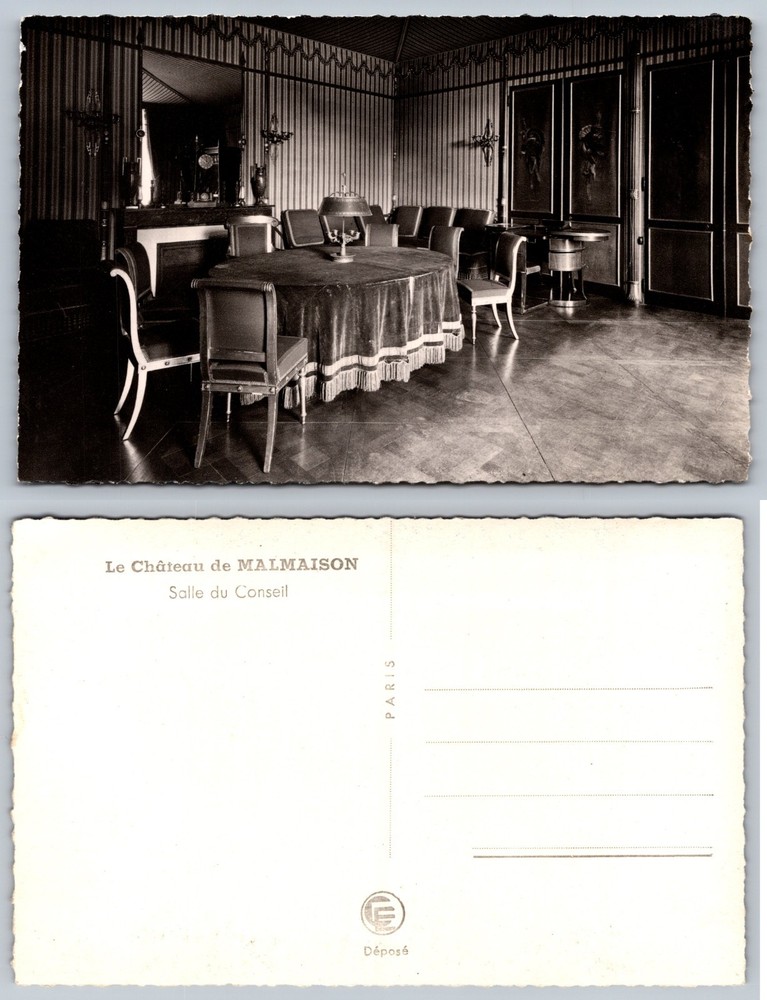 Le Chateau De Malmaison Salle Du Conseil Postcard