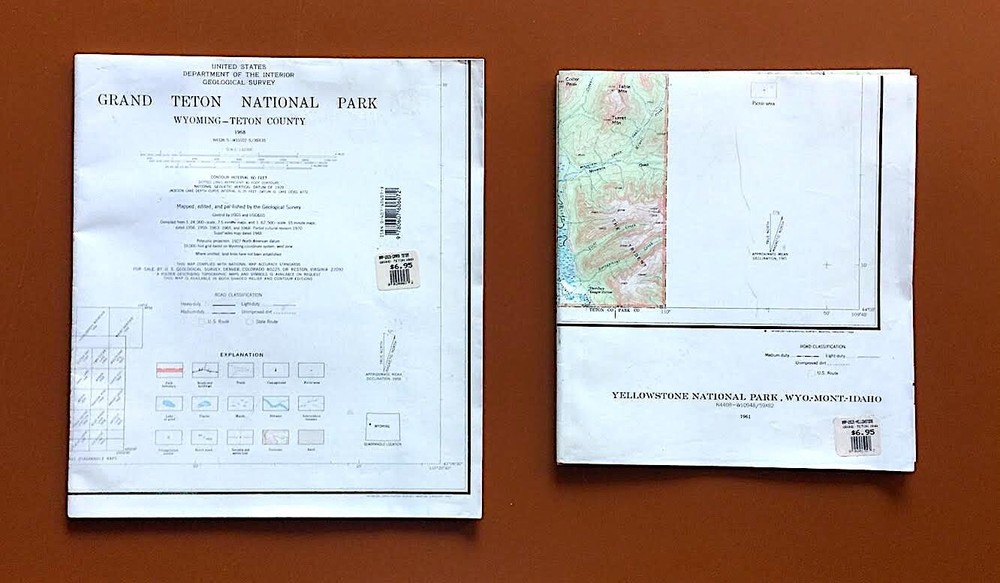 Topographic Maps of Yellowstone, Grand Teton / US Geological Survey