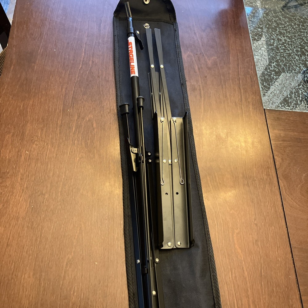 Stageline Music Stand Black, With Carry Bag
