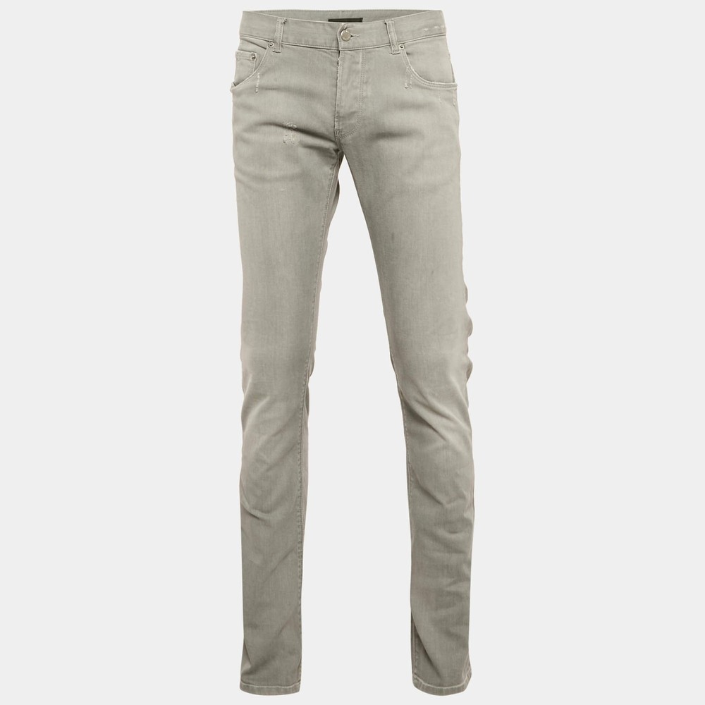 Prada Grey Denim Regular Fit Jeans L Waist 33