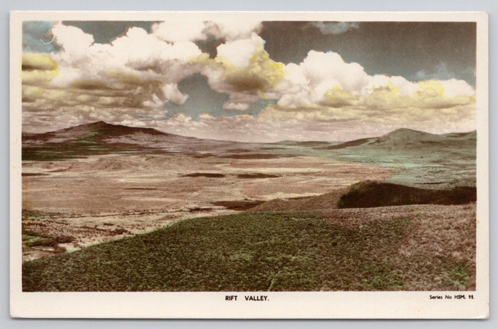 Vintage Rift Valley Kenya Postcard H.S.M. Mombasa African Landscape 1950s