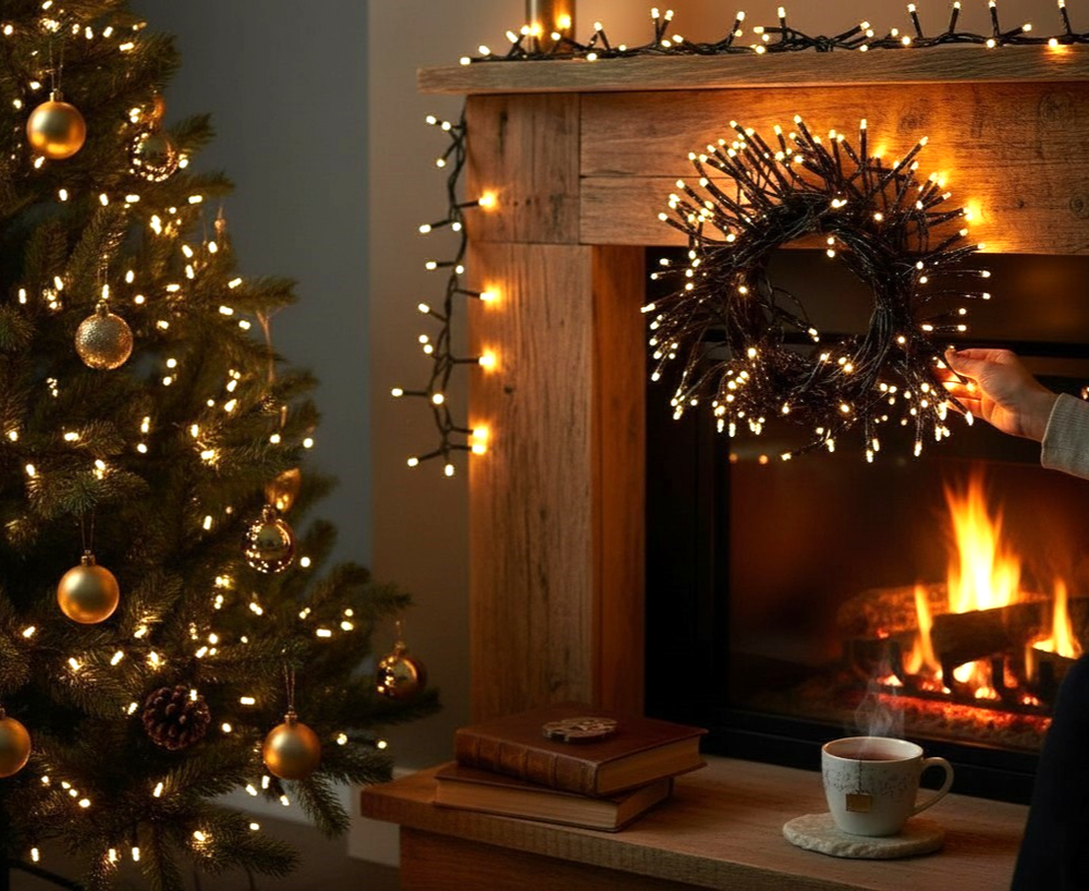 Fairy String Lights 24m Mains Plug In Led 288 Bulb Christmas Tree Indoor Outdoor