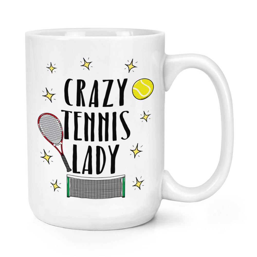 Crazy Tennis Lady Coffee Mug Coffee Cup Mug Large Mug Cup