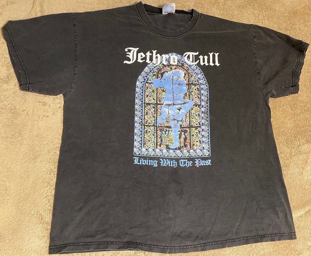 vintage jethro tull shirt 2002 Living With The Past Fit Medium