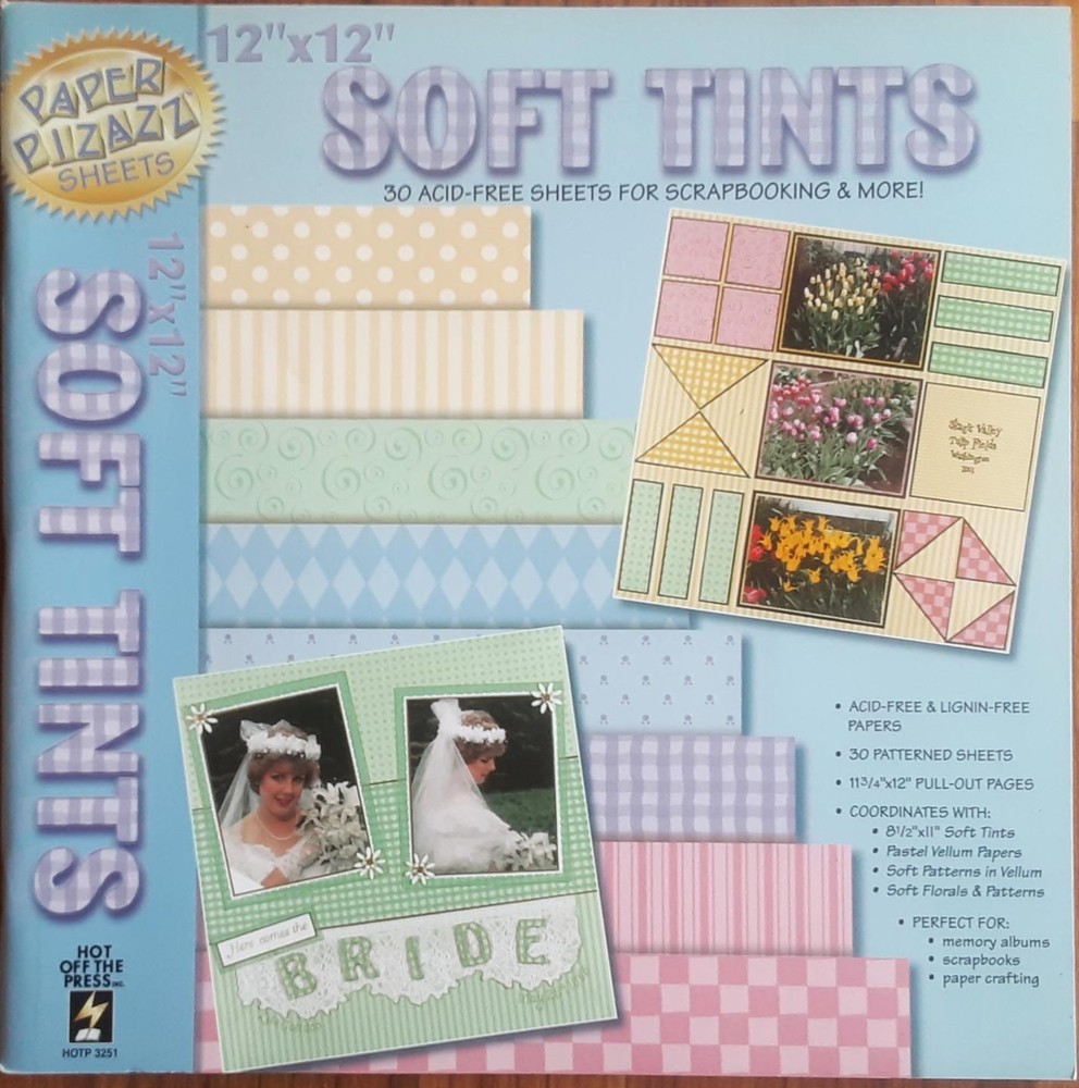 PAPER PIZAZZ Pad of 30 Scrapbooking 12