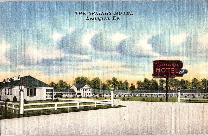 Postcard MOTEL SCENE Lexington Kentucky KY m/09 AI8207