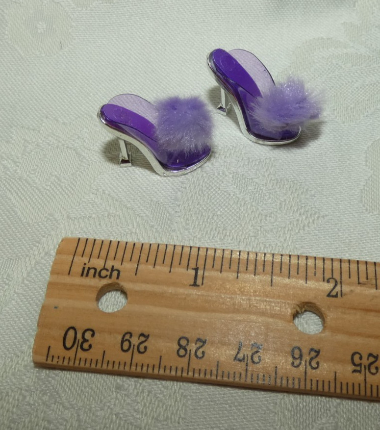 Zuru 5 Surprise Mini Fashion Series 4~High Heel Clear Purple Shoes Fits Barbie