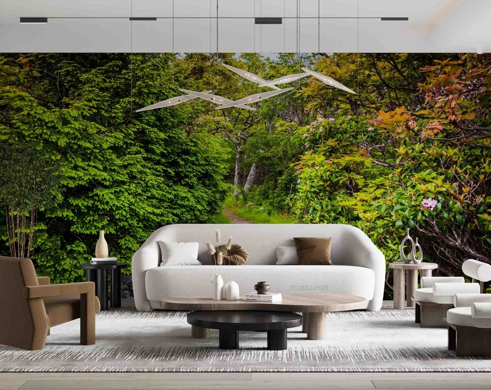 3D Forest Path Landscape Wall Murals Wallpaper Murals Wall Sticker 2