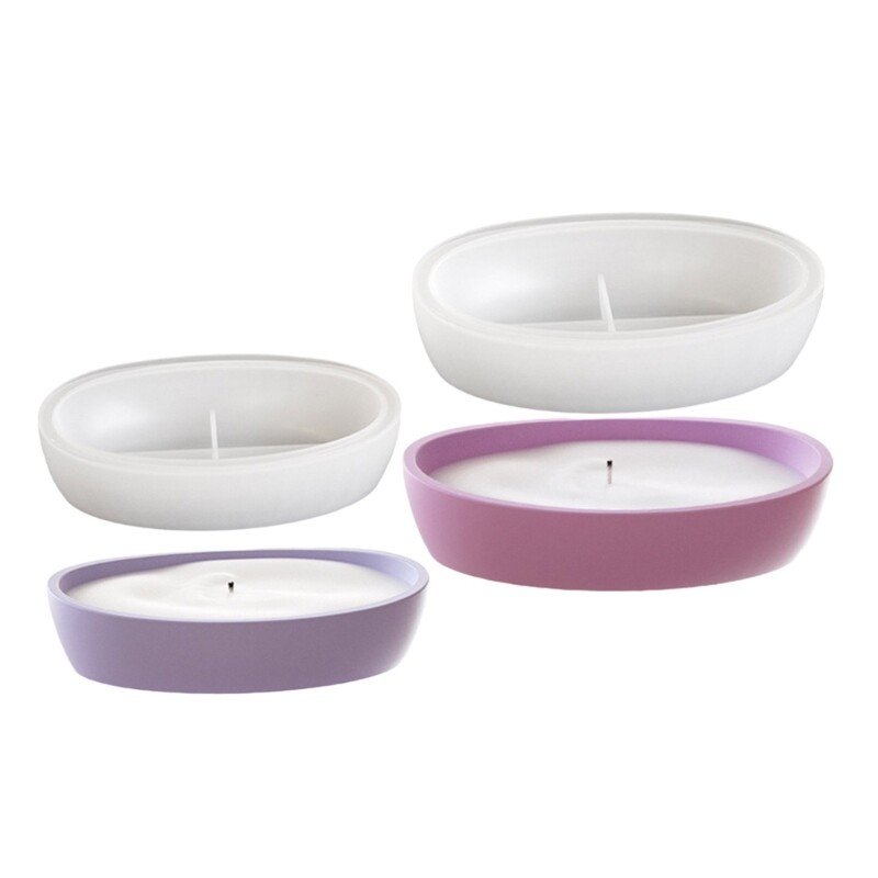 Oval Storage Box Mold Resin Jar Molds Jewelry Container Epoxy Mould