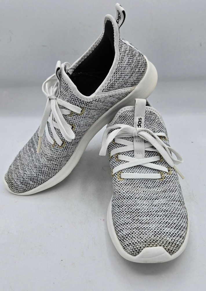Adidas Cloudfoam Pure Womens Size 8.5 Shoes Gray Athletic Running Sneakers