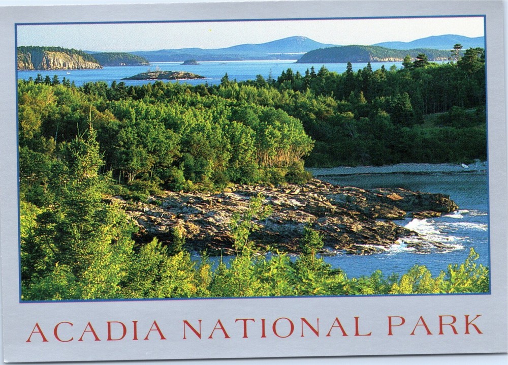 Frenchman's Bay and Acadia National Park Maine Postcard-image