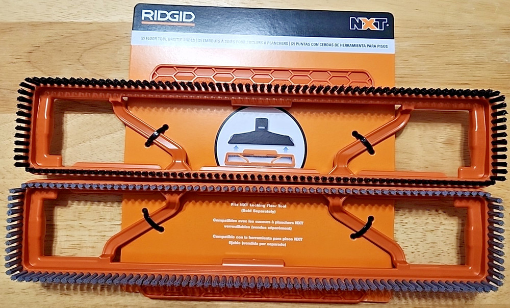 2-1/2 in. NXT Max Floor Tool Shoe Kit Ridgid Attachments Hard Soft Bristles(3)
