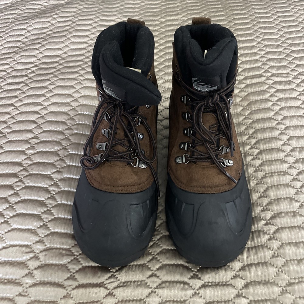 Itasca Men's Thinsulate Winter Snow Boots Brown Leather, Size 9 Excellent Cond.
