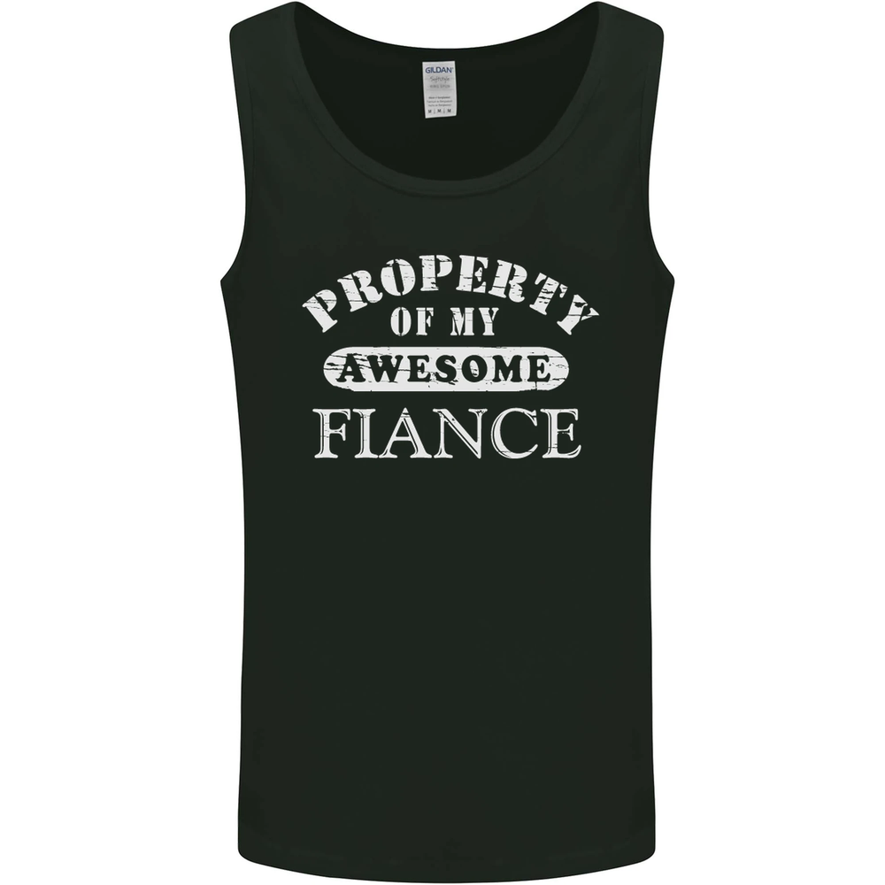 Property of My Awesome Fiancé Mens Vest Tank Top