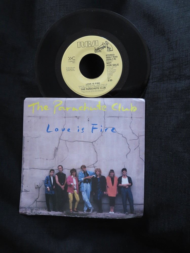 Parachute Club – Love Is Fire PROMO PS Unplayed Old Stock