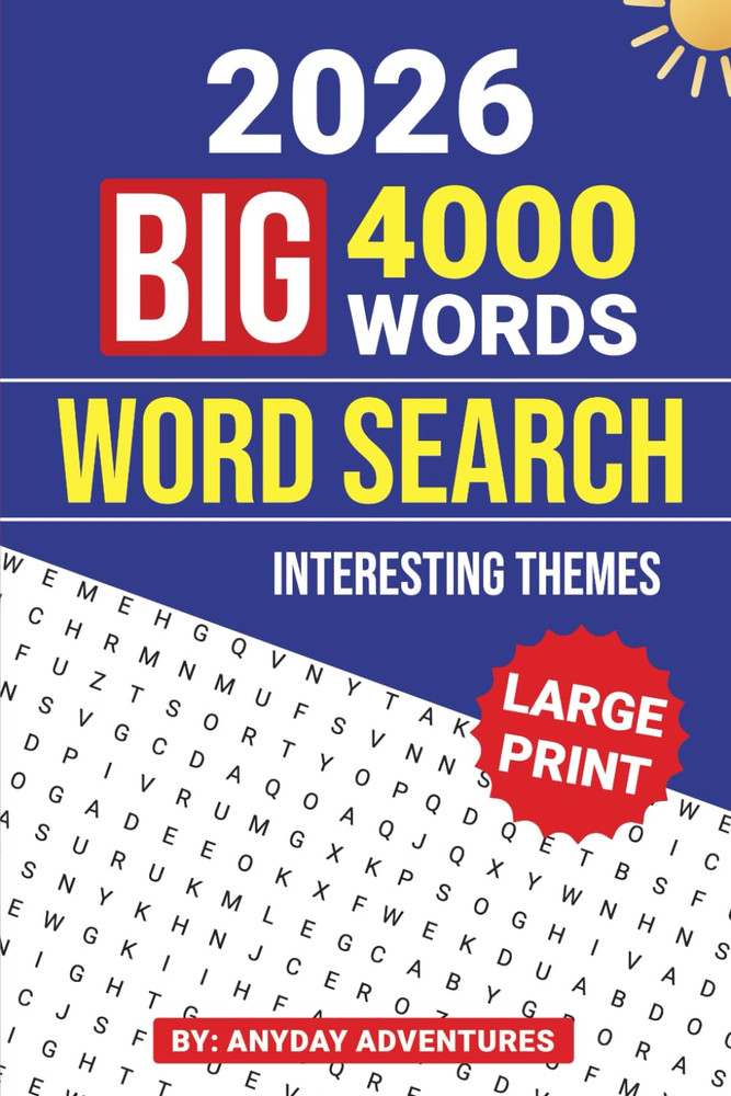Big 4000 Words Large Print Word Search: Book 1 – Puzzles for Adults (AnyDay...