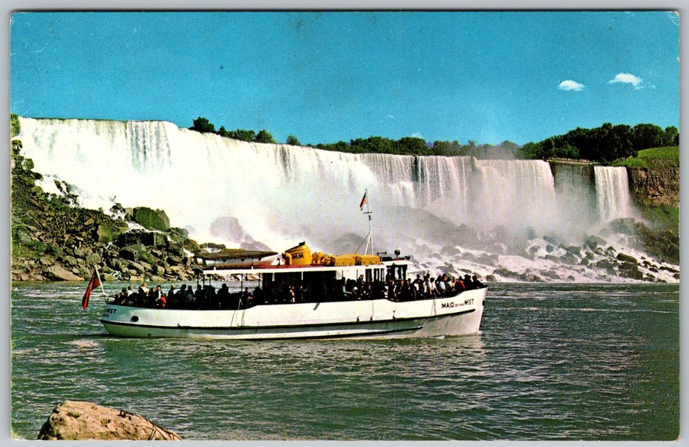 Vtg Postcard Maid Of The Mist Niagara Falls, NY 1950s