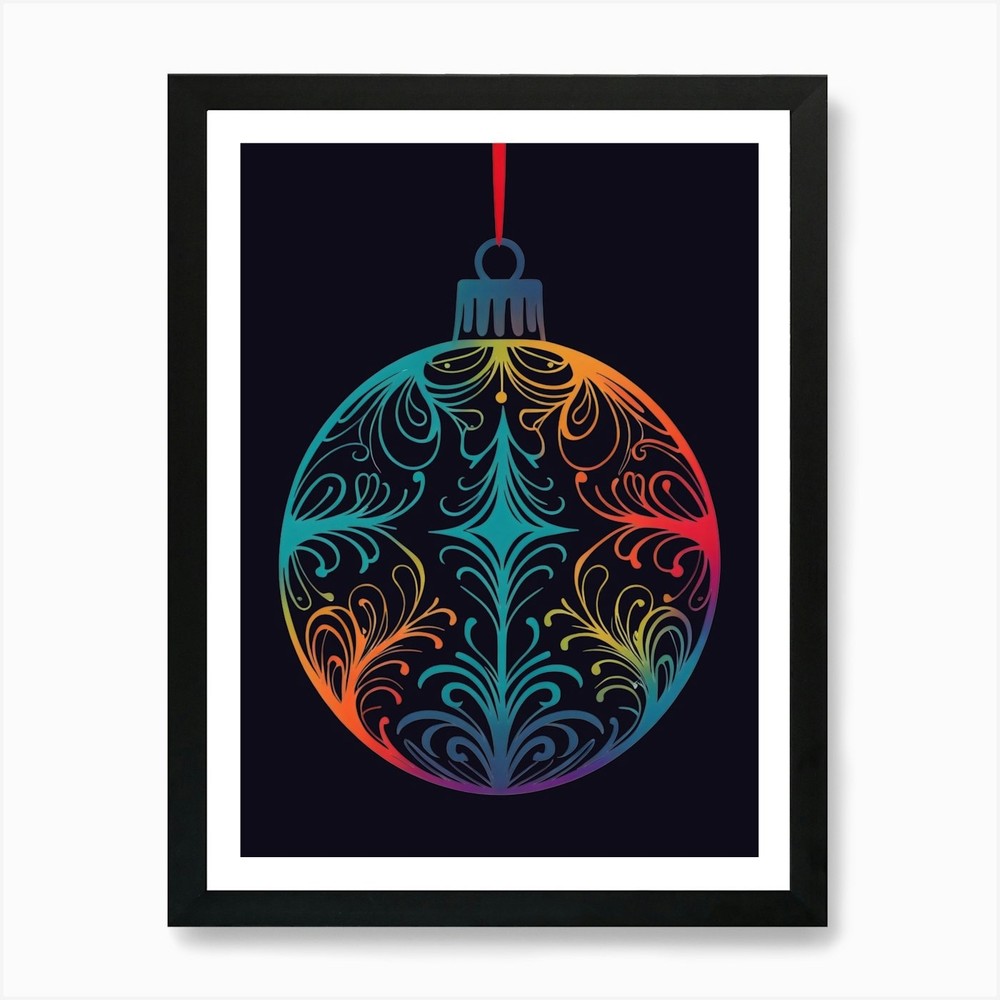 Seasonal Ornament 1 Art Print Framed Wall Art Poster Canvas Print Picture