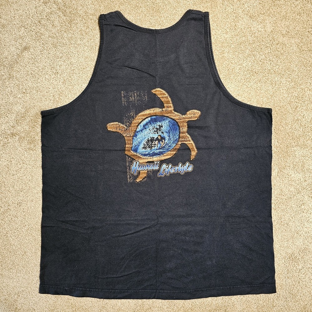 Vintage 90s Y2k Hawaii Lifestyle Tank Top Mens XL Grunge Surf Punk Faded Skate